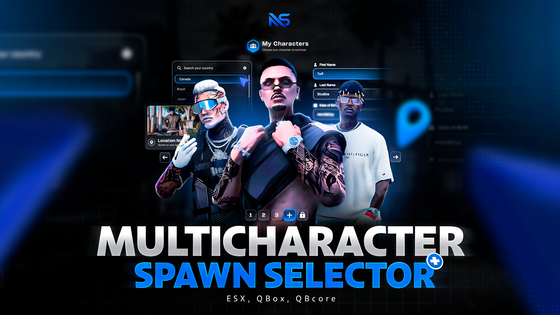 Nexus - Multicharacter & Spawn Selector [BUNDLE]