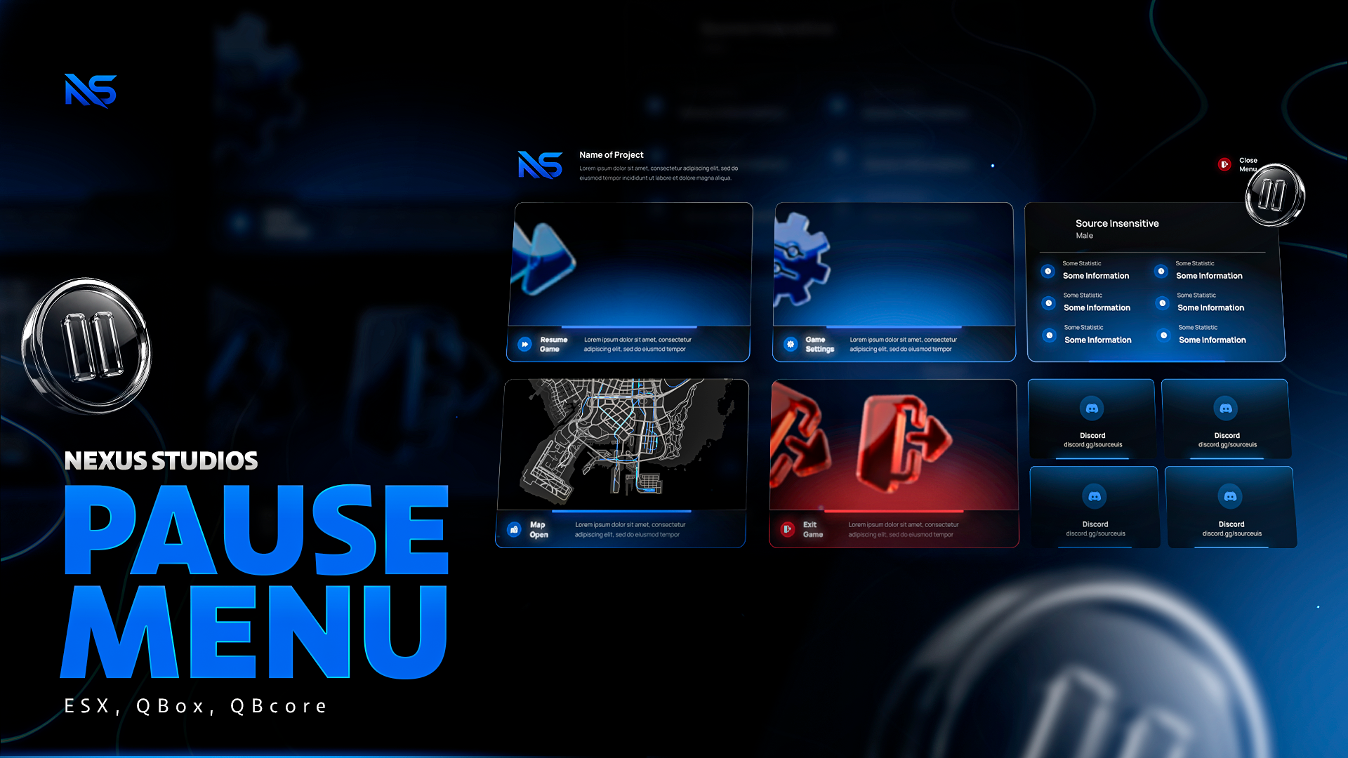 Nexus - Pause Menu